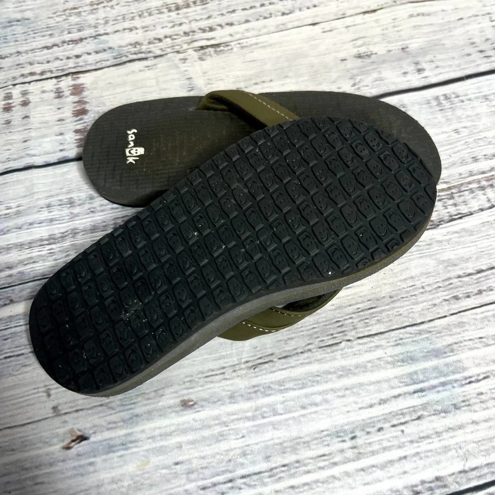 Sanuk Kids Flip Flop Yoga Sandals Comfort Summer Shoes 11/12